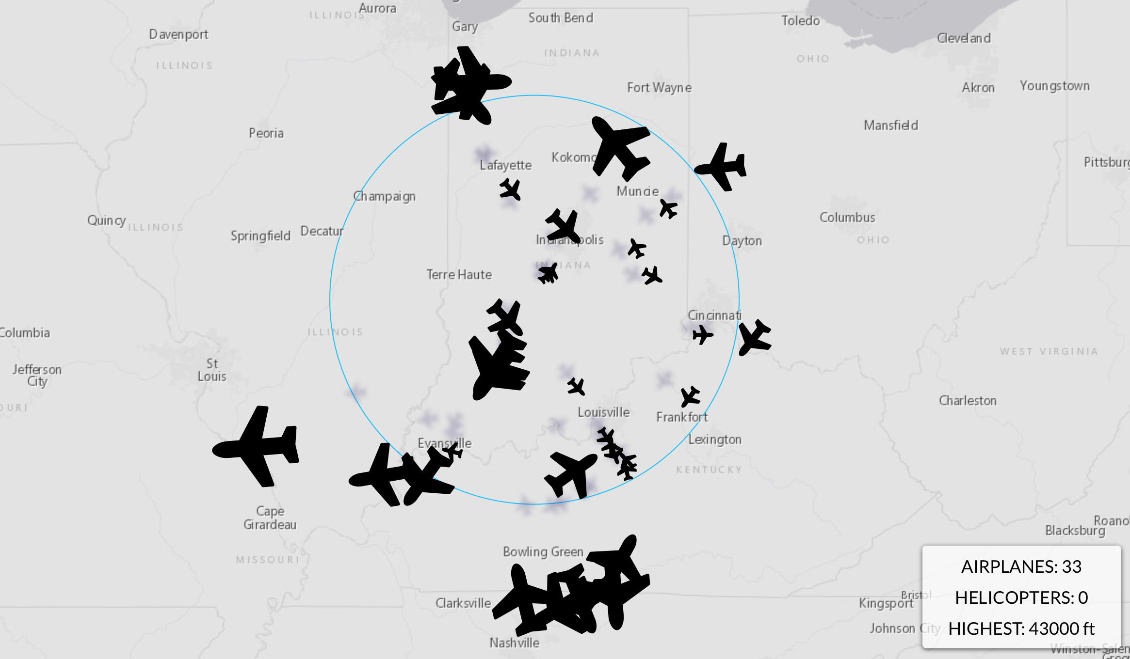 Aviation tracker with depth – FlowingData