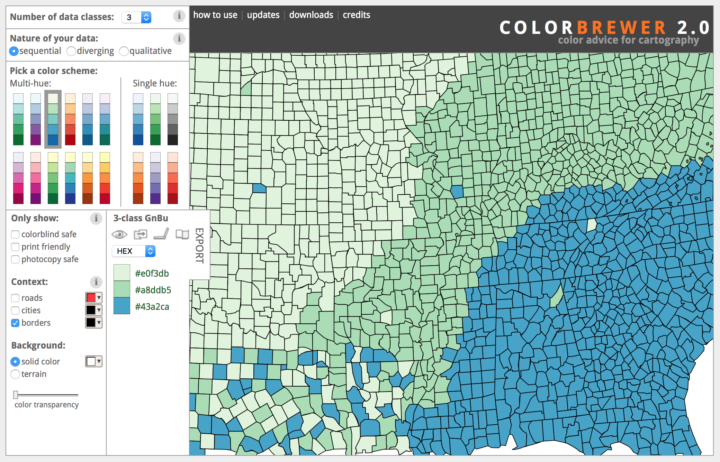 Automatic Equidistant Color Palette Generator