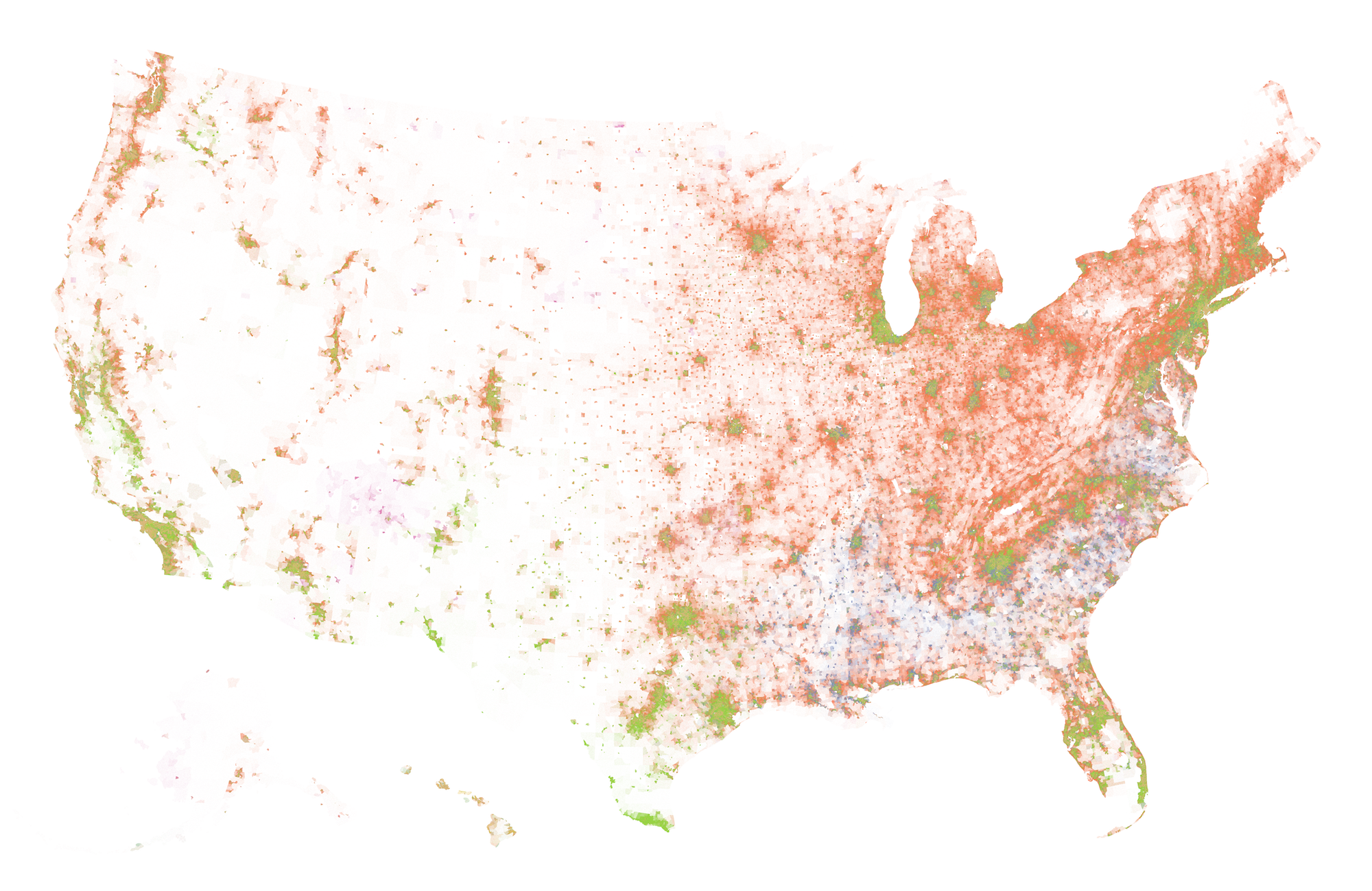 How I Made That: National Dot Density Map – FlowingData