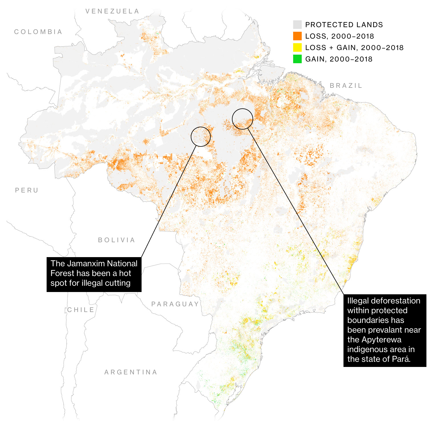 Where And Why The Amazon Rainforest Is On Fire Flowingdata