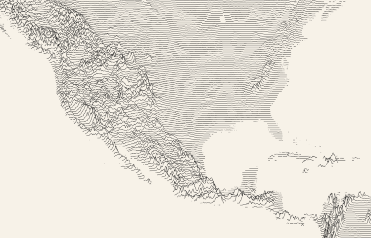 Draw A Ridgeline Map Showing Elevation For Anywhere On Earth Flowingdata