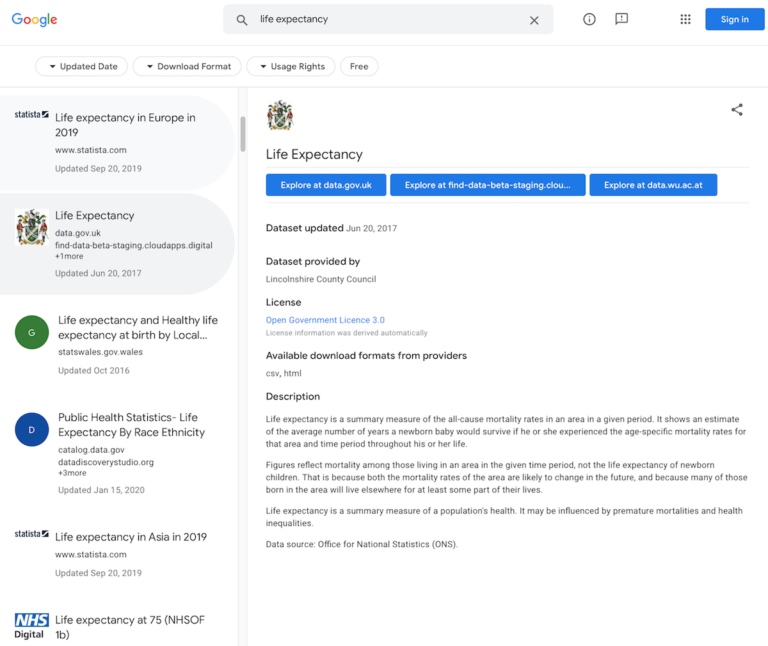 Google dataset search moves out of beta flowingdata