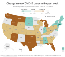 Map of Covid-19 surge – FlowingData