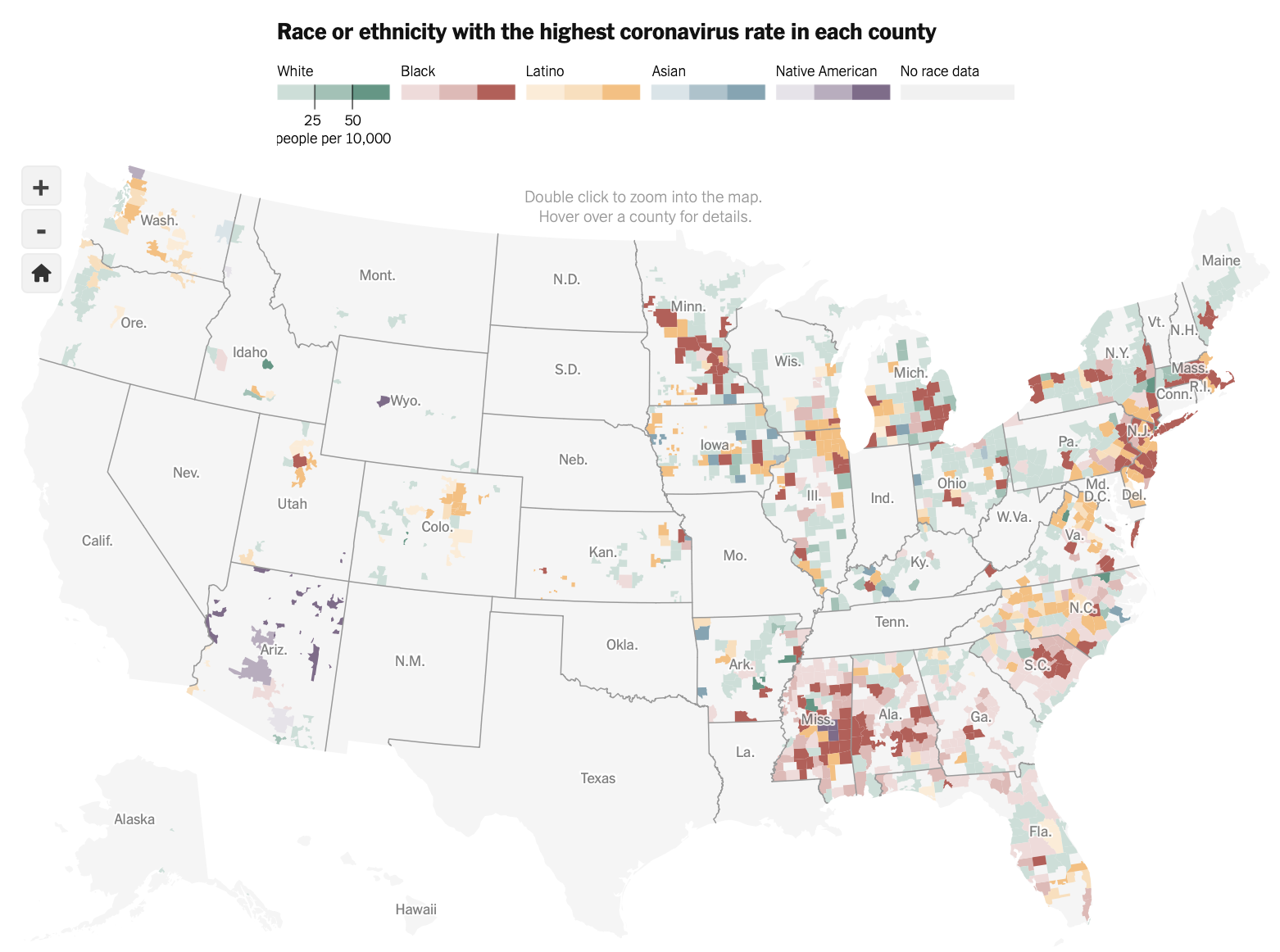 Race and the virus – FlowingData