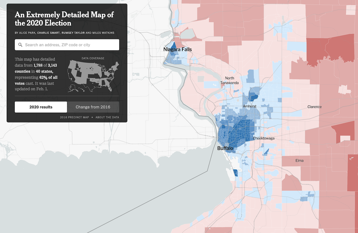 Dallas County Precincts Map Precinct-Level Map Of 2020 Election Results | Flowingdata