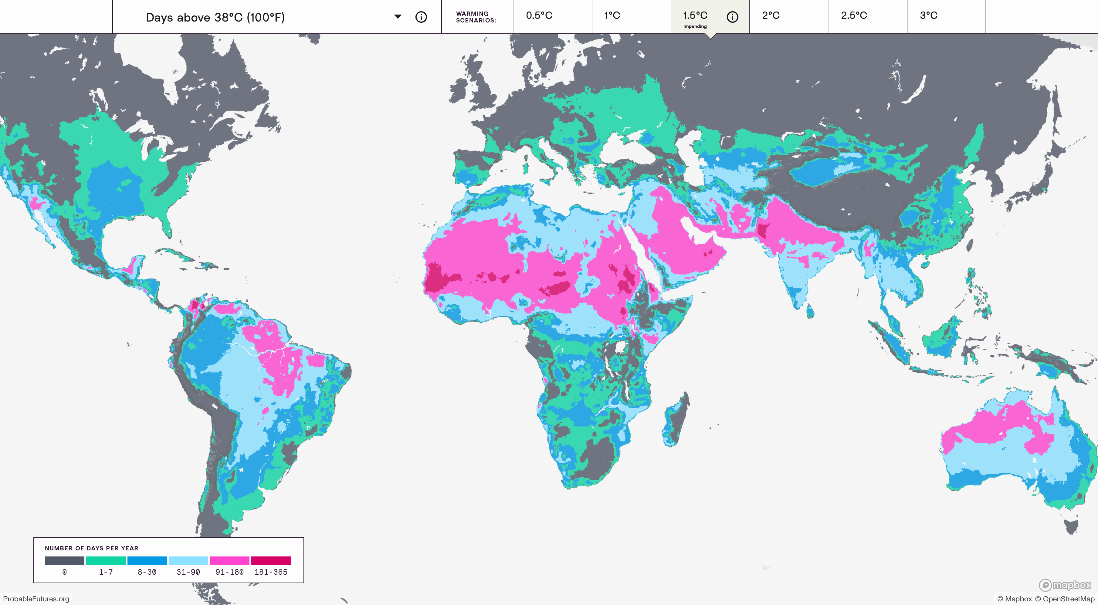 Mapping the probable heat around the world FlowingData