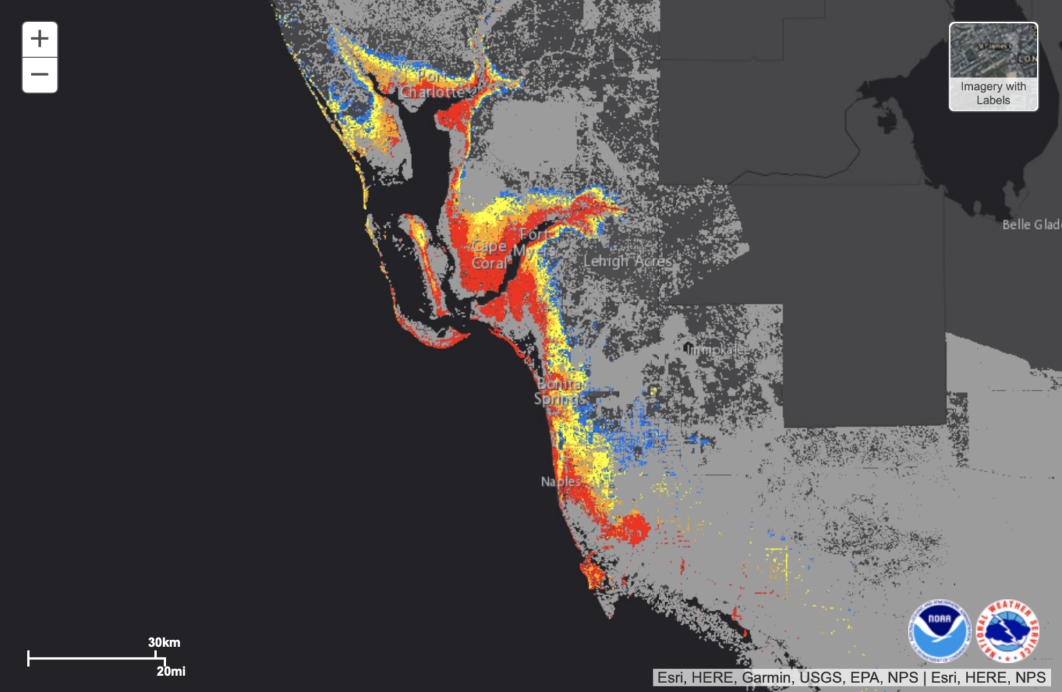 Potential storm surge flooding map – FlowingData