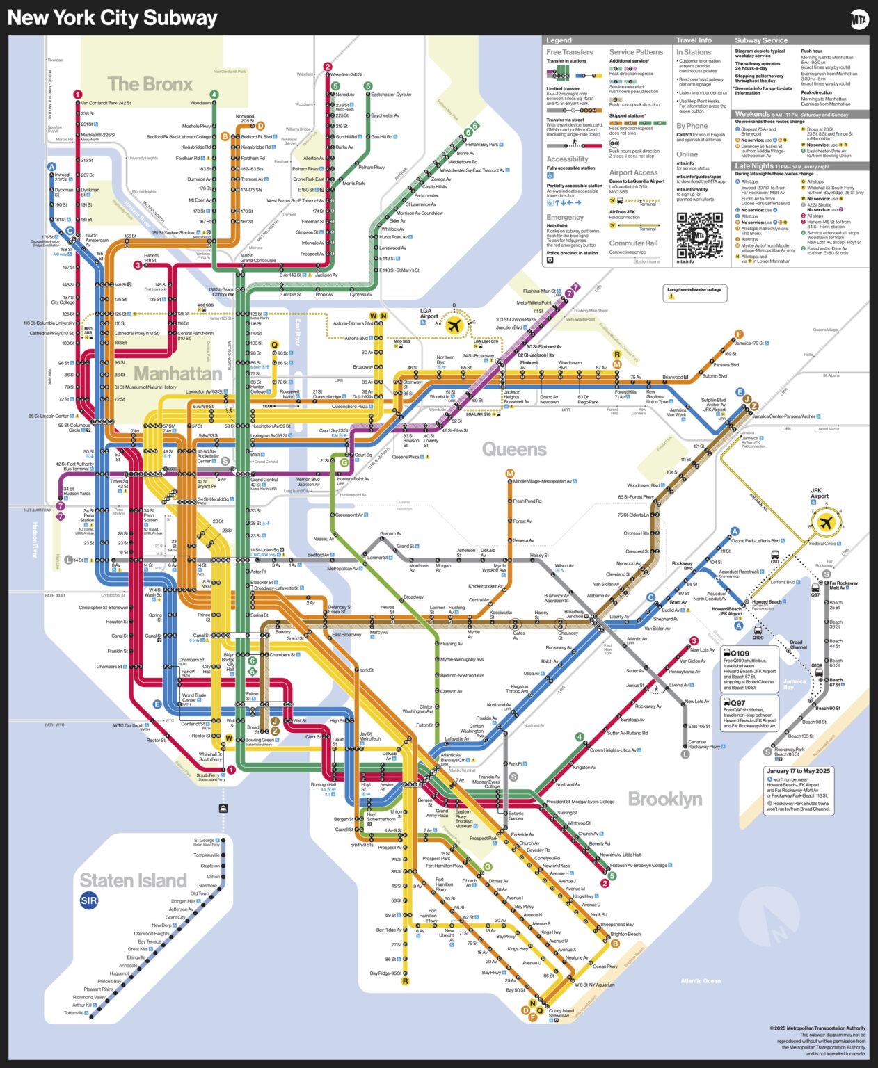 NYC Subway Map Updated With A Diagrammatic Style FlowingData