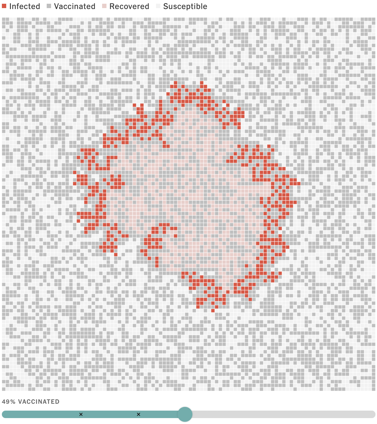 Viral outbreak simulations