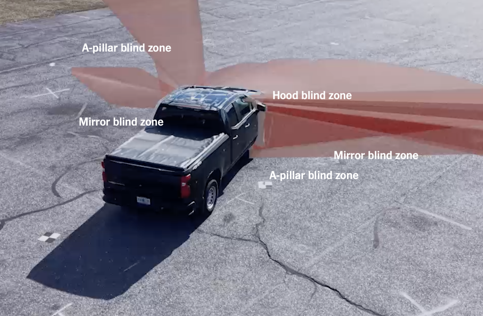 Simulations show what happens when a car and a truck hit a person