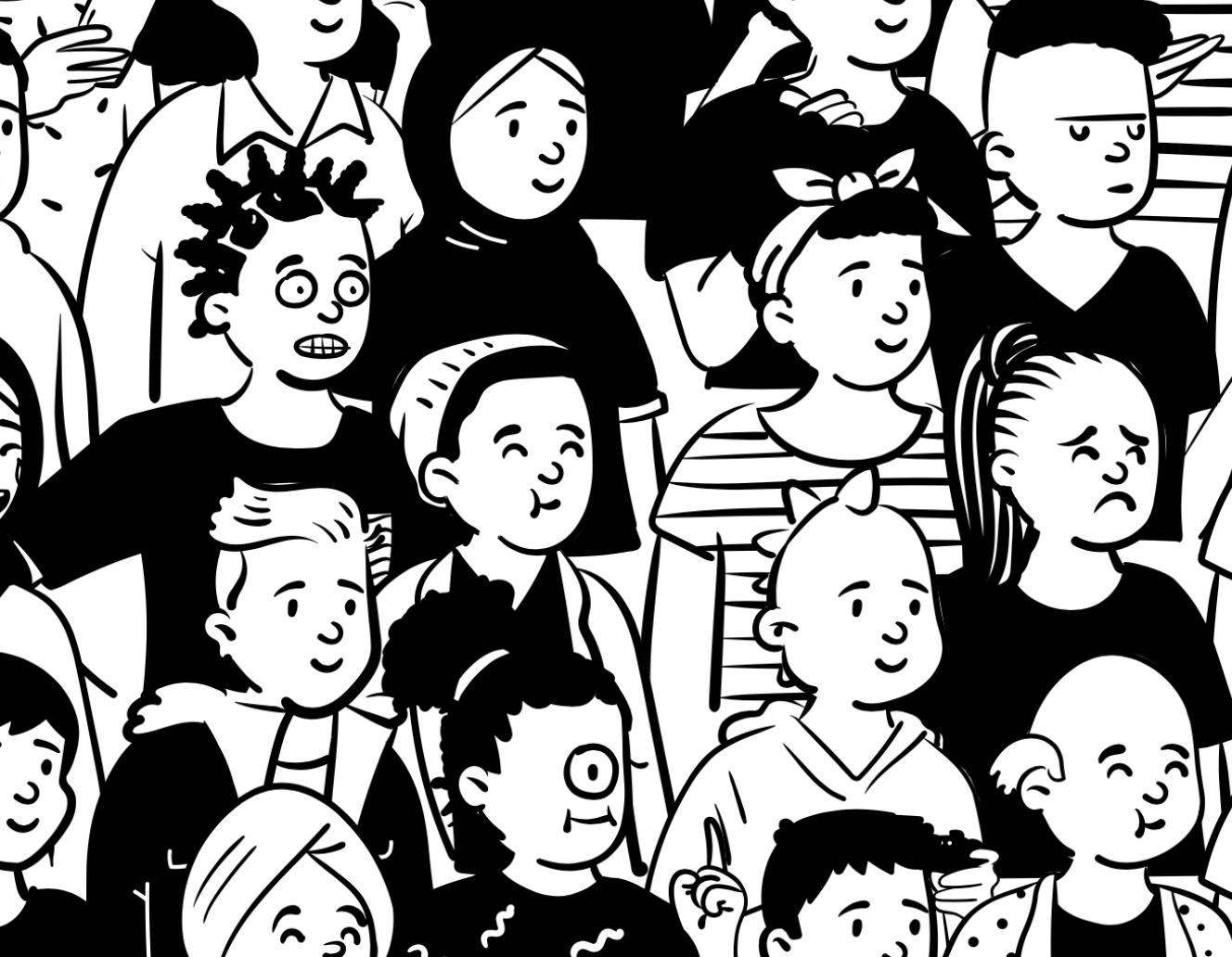 Hand-drawn illustration library