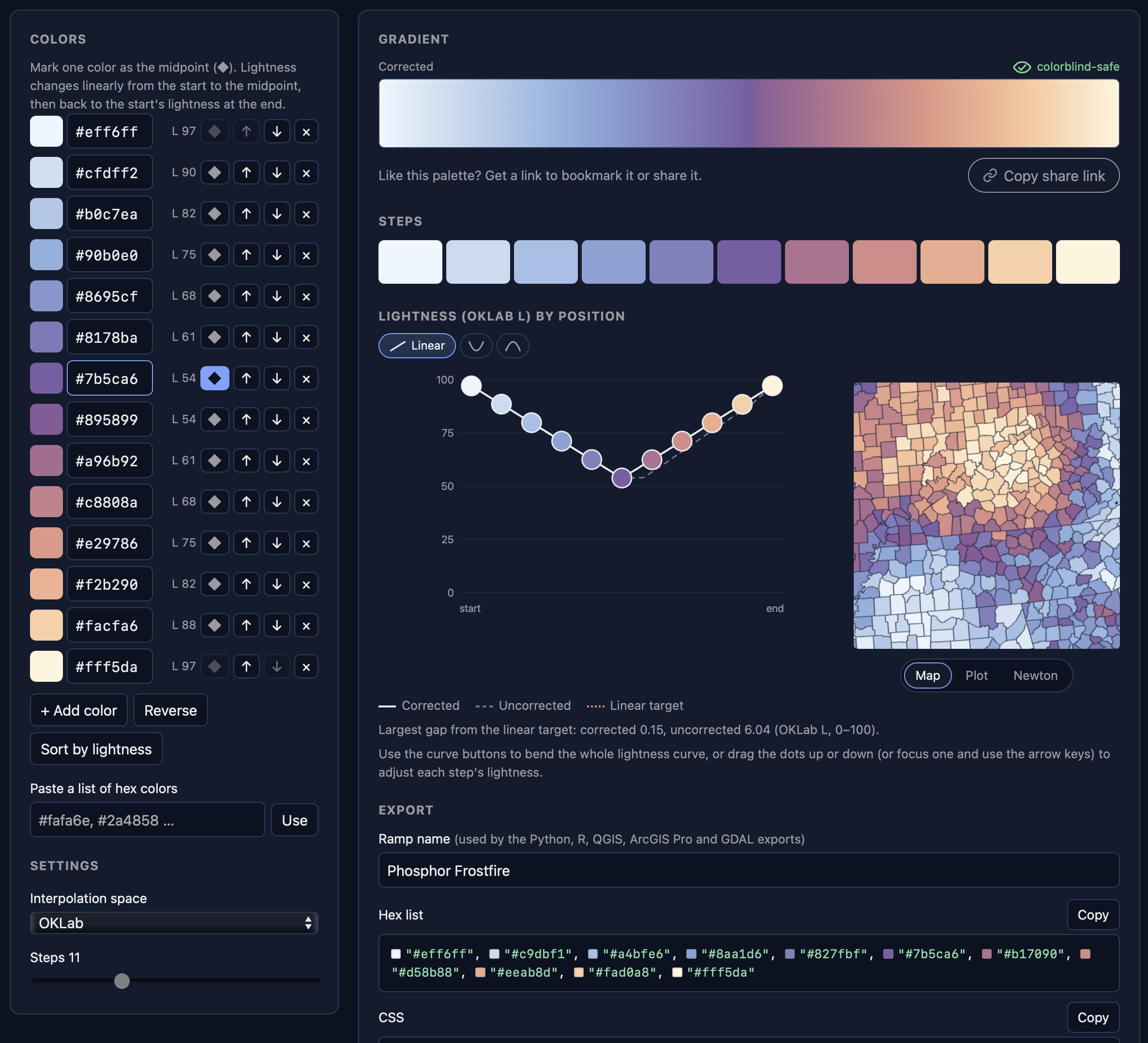 Color gradients that are accessible and perceptually steady – FlowingData